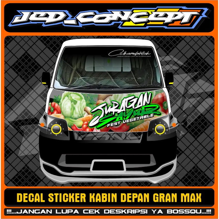 decal kabin grandmax / stiker kabin belakang grandmax / decal pick up