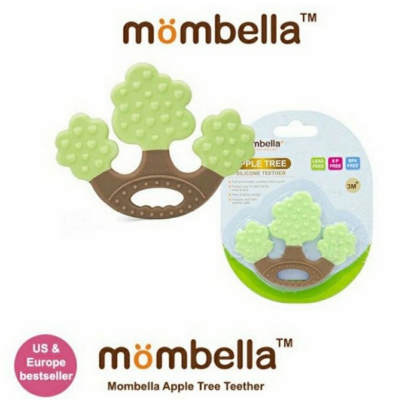 MOMBELLA Apple Teether Baby Teething Toys Gigitan Bayi Mainan Gigi