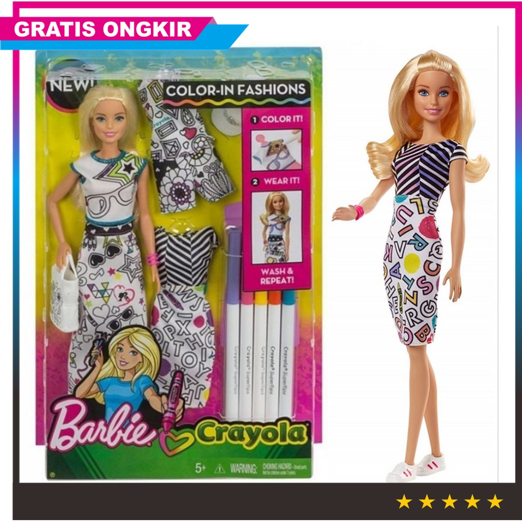 pola baju barbie doll