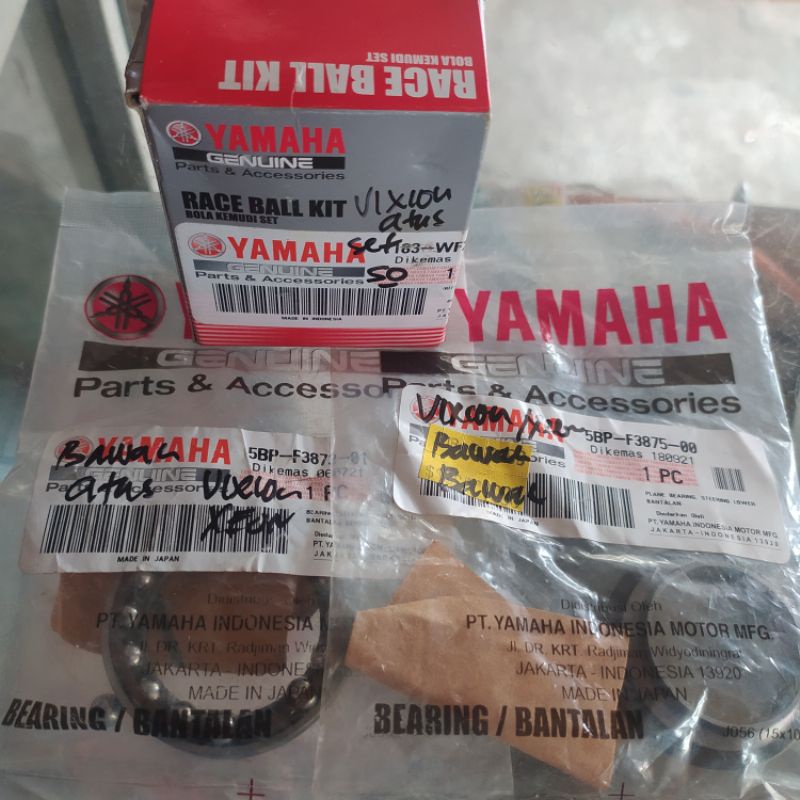 ORIGINAL YAMAHA VIXION KOMSTIR MANGKOK STANG VIXION VIXION NEW SATU SET(ATAS BAWAH) ORIGINAL YAMAHA