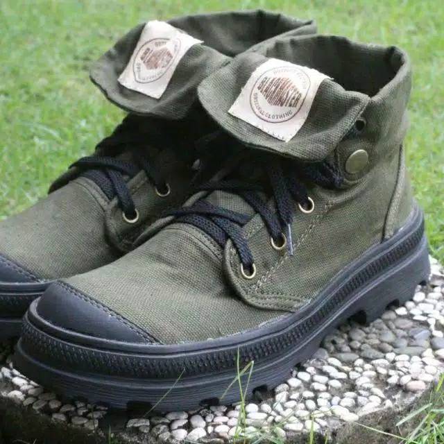 Sepatu Boots Pria BLACKMASTER PALADIUM ORIGINAL KANVAS Terbaru Terlaris Populee