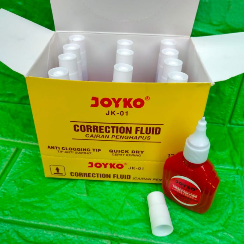 

GROSIR CORRECTION FLUID JOYKO JK-01 TIP X CAIRAN PENGHAPUS