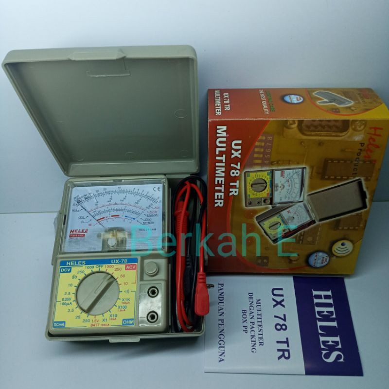 Multitester Multimeter Avometer Analog Heles UX 78 TR