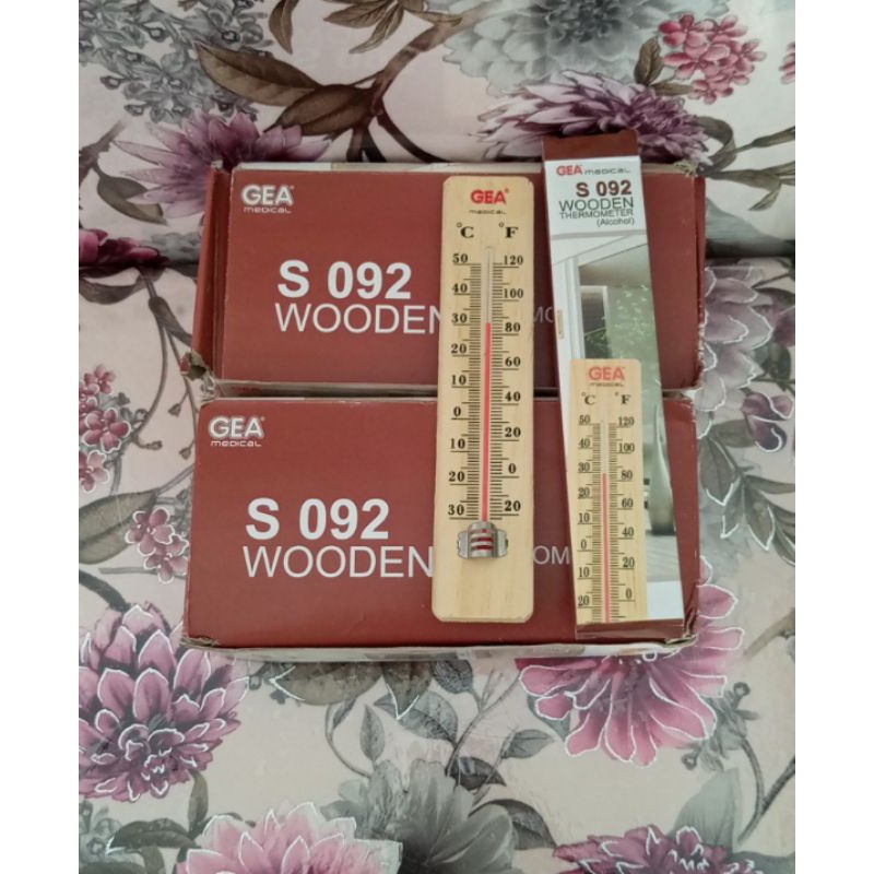 TERMOMETER KAYU TERMOMETER RUANGAN