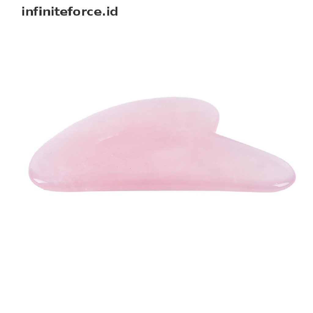 (infiniteforce.id) 1pc Papan Scraper Batu Giok Quartz Guasha Alami Untuk Pijat Relaksasi