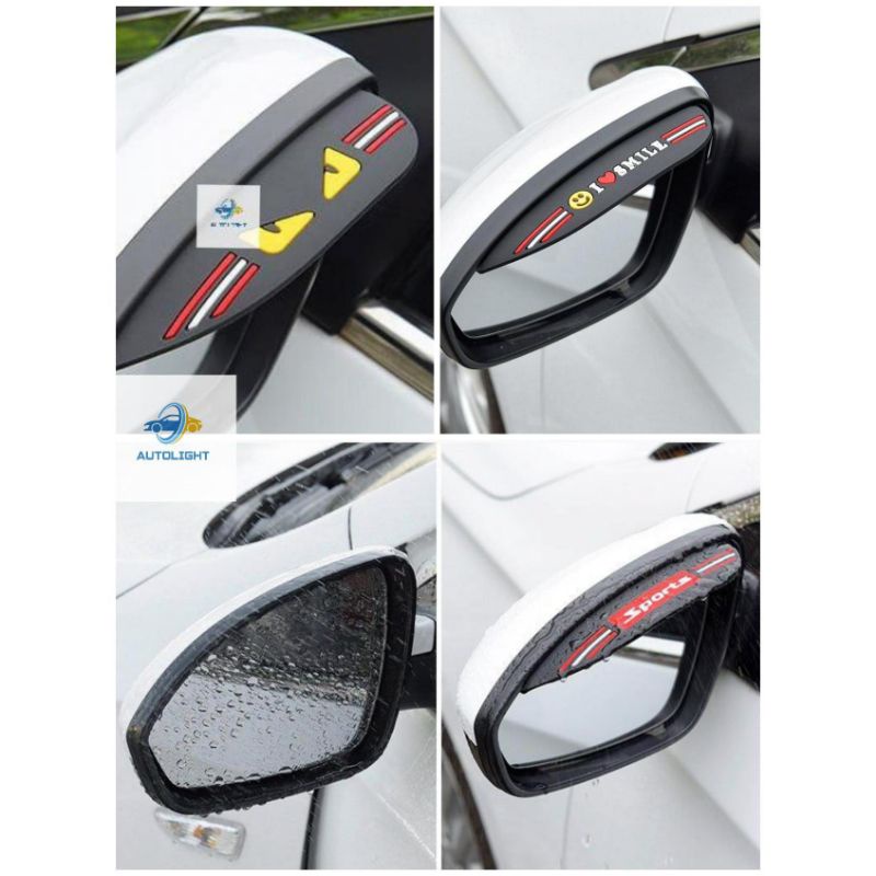 Talang air Spion PVC Pelindung Spion Kaca Mobil Anti Hujan