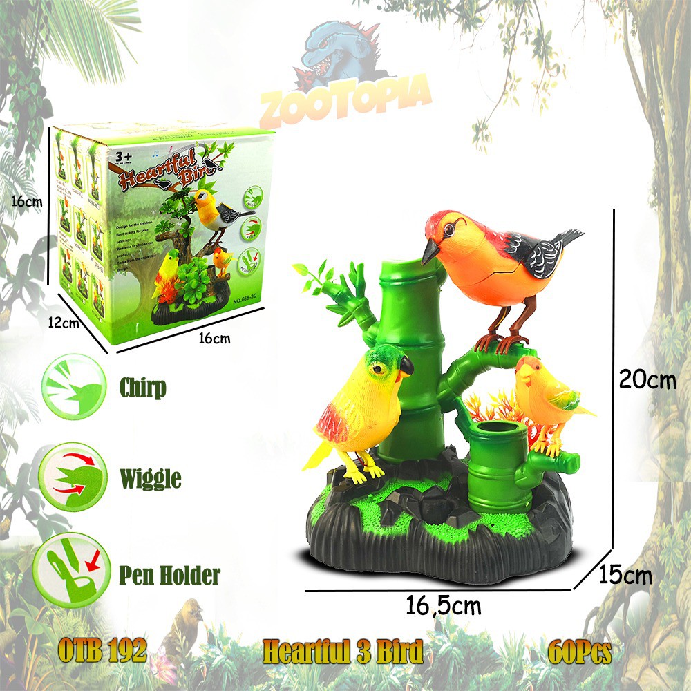 PROMO OTB192 BRO1361 BRO1260 BRO1376 BRO1397 Burung Sangkar Berkicau Pohon Mainan Anak Hewan Bintang ZOOTOPIA