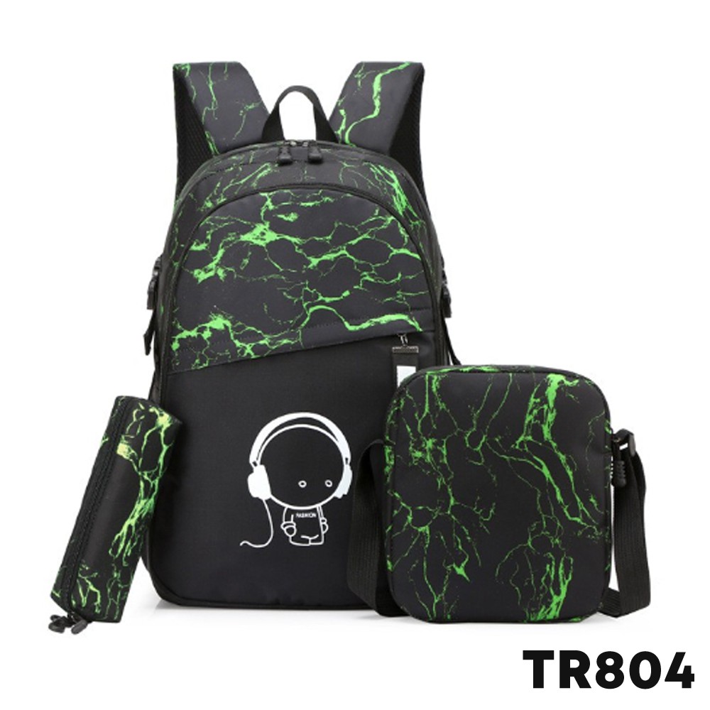 Highland Tas Ransel Pria 3in 1 Backpack  Tas  Ransel MultiFungsi  Import TR803