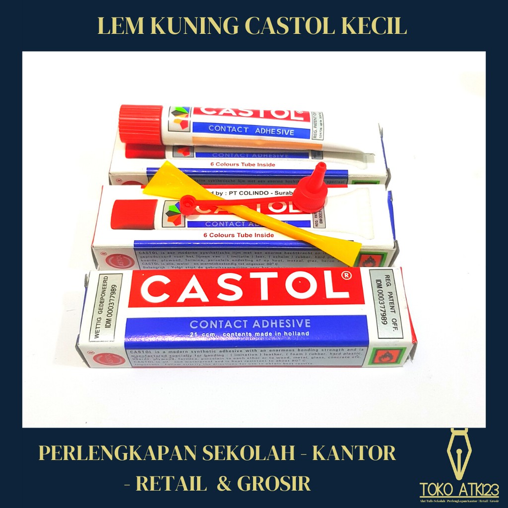 Lem Kertas Cair Merk Castol Kecil