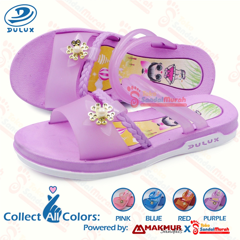 Toko Sandal Murah - Sandal Slop Perempuan Kekinian sandal karet / Elastis / Empuk  ( TK Sandal Murah LDS 02 CQ 062 )