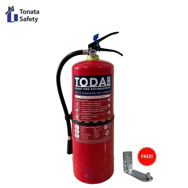 APAR 6 kg / Pemadam Api 6kg / Set Komplit TODA by TONATA Fire Extinguisher