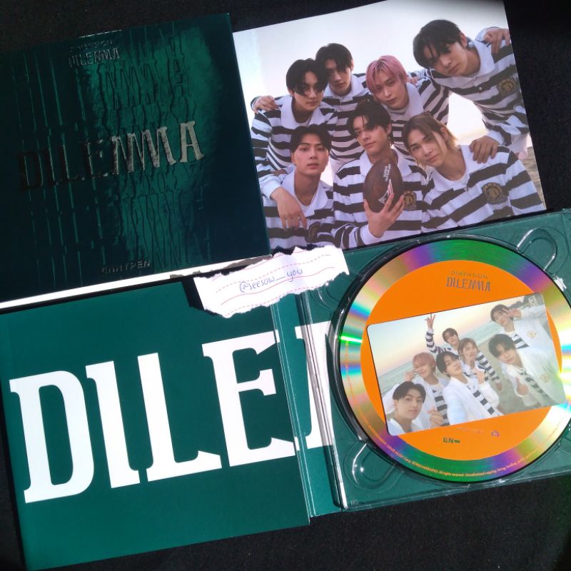 Jual Album Only Enhypen Dilemma Dimension D:d Cd Ver Mini Poster Grup ...