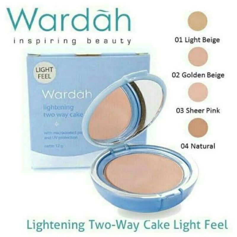 ORIGINAL WARDAH TWO WAY CAKE LIGHT FEEL / REFILL BEDAK WARDAH