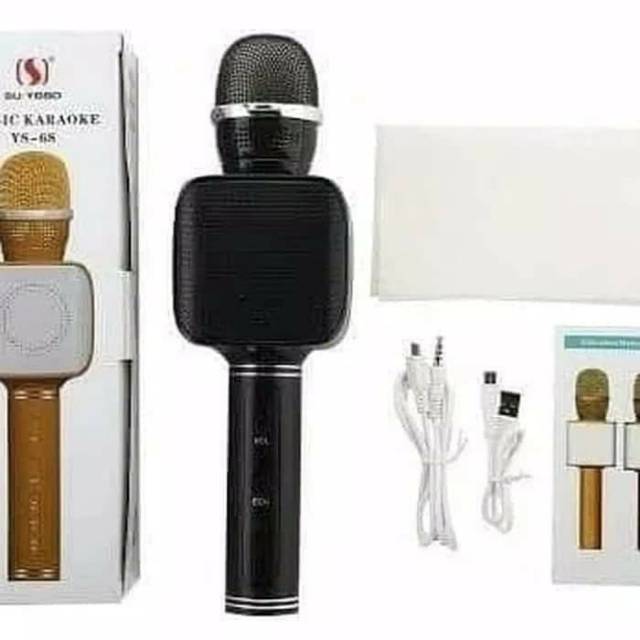 MIC KARAOKE YS68 WIRELESS PORTABLE ORIGINAL