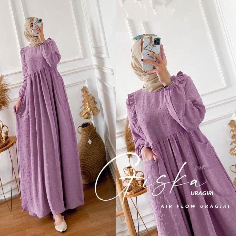 Gamis Giska Crinkle Uragiri Oversize Dress | AD.01Jl22ᵂ