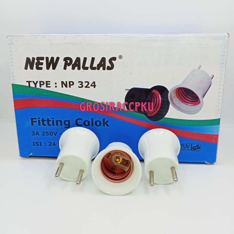 Fitting Colok Lampu New Pallas 324 murah meriah