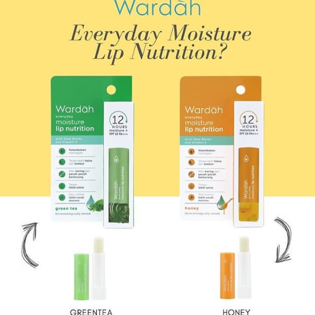 Wardah Everyday Moisture Lip Balm Nutrition