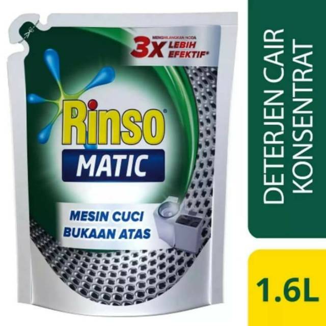 RINSO Matic Cair  Top Load 1 6 L Bukaan Atas Shopee 