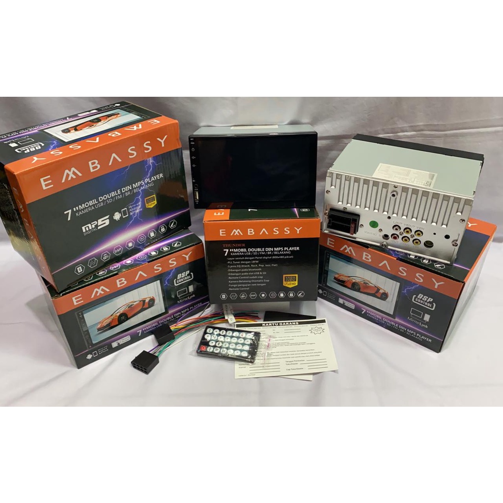 Head unit embassy 7 inch deckless embassy 7 inch type thunder