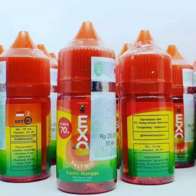 Liquid Exo Mango Salt Nic 10mg Pod System Authentic Shopee Indonesia