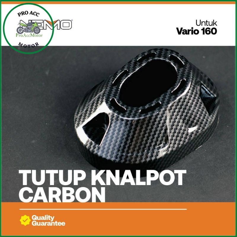 Cover Corong Knalpot Vario 160 Carbon Cover Ujung Knalpot Carbon Vario 160 Click 160