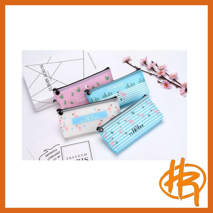 

tempat pensil sparking flamingo / tempat pensil / kotak pensil / tempat kosmetik / stationery/pensil
