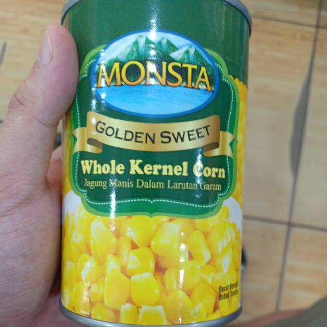 

MONSTA WHOLE KERNEL CORN 425GRM / PRODUCT THAILAND / CHINA Biji jagung kaleng