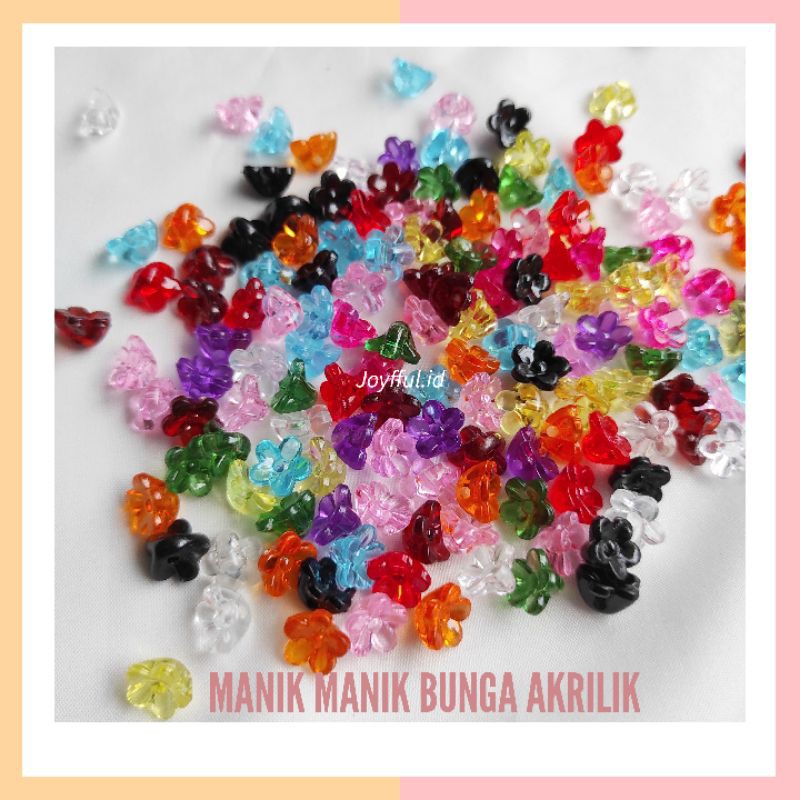 Manik Manik Bunga Akrilik