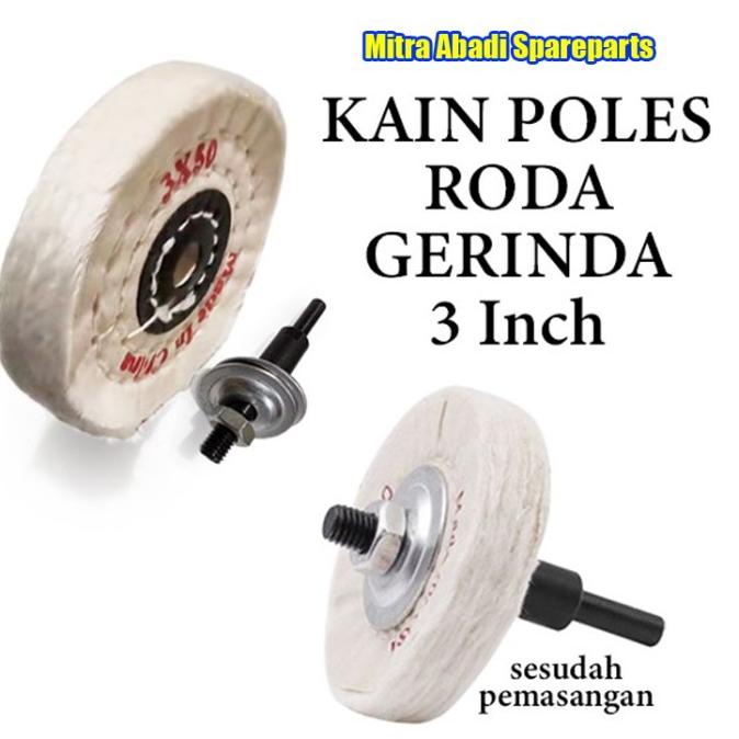 Jual Jual Kain Poles Roda Gerinda Angle Grinder Polishing Wheel Inch