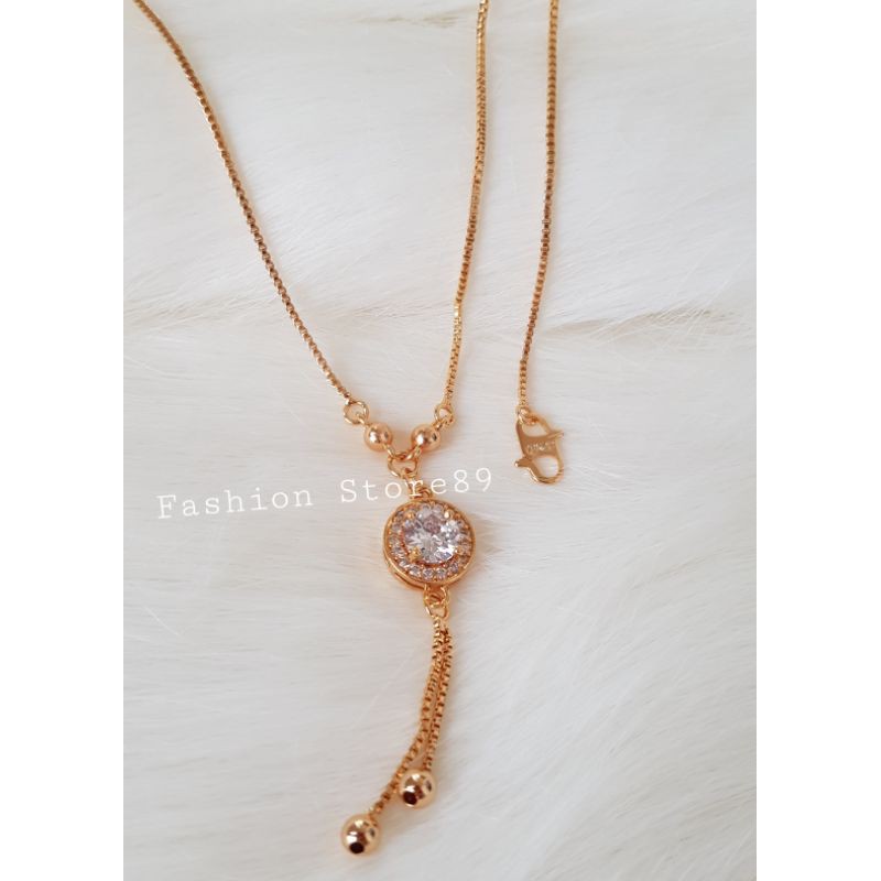 Kalung juntai Fashion import permata Xuping fashion
