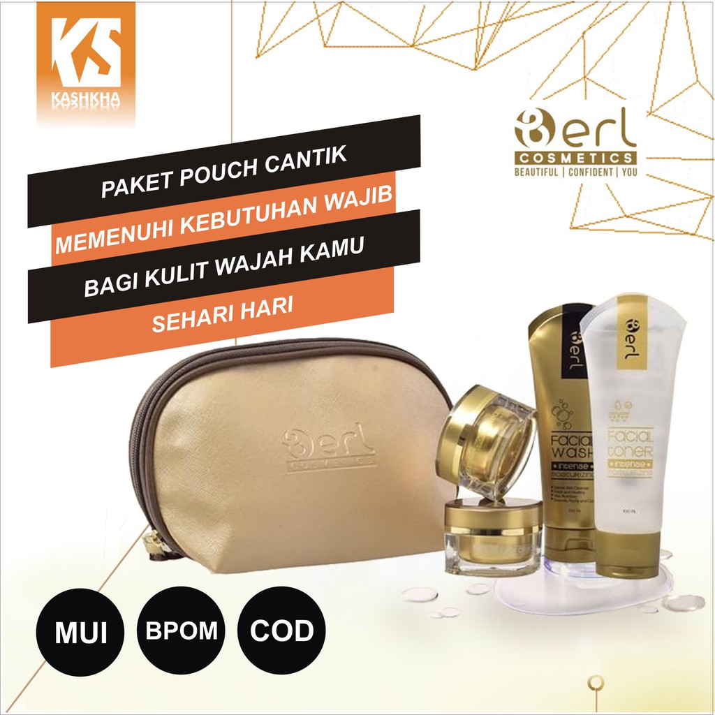 PAKET SKINCARE PEMUTIH WAJAH B ERL KOSMETIK KECANTIKAN