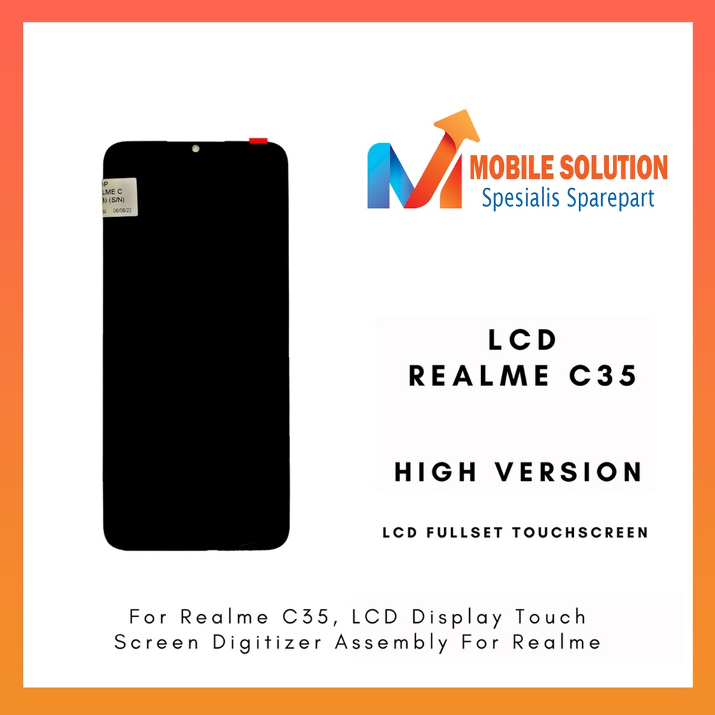 Grosir LCD Oppo Realme C35 ORIGINAL 100% Fullset Touchscreen - Parts Kompatible Dengan Produk Oppo Garansi 1 BUlan