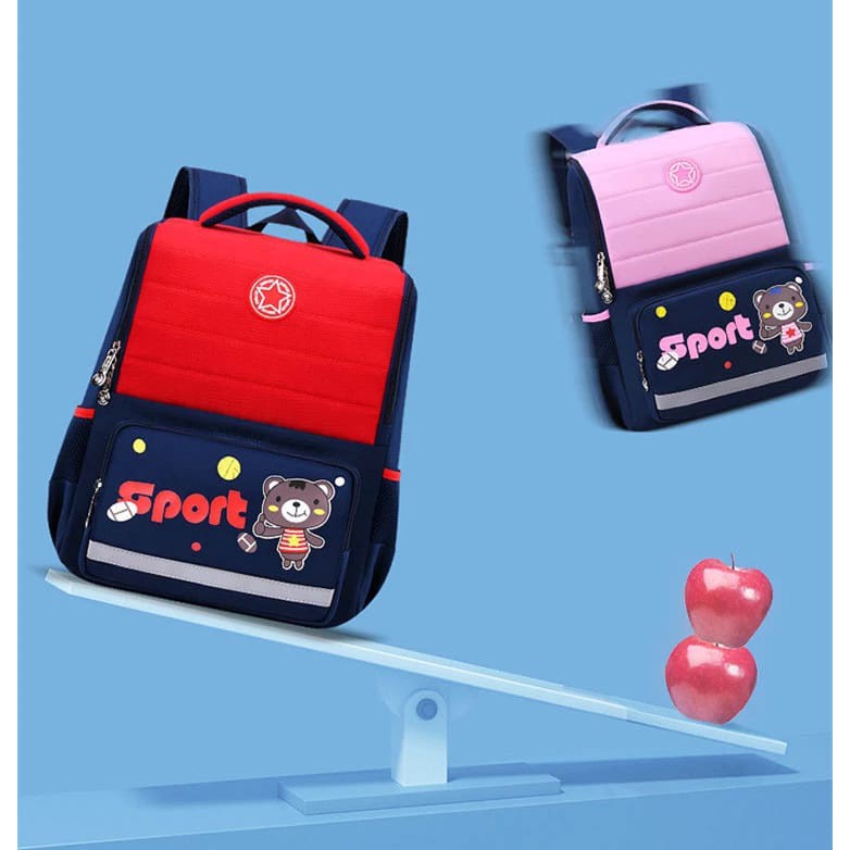 Tas Ransel Anak Laki Laki_Tas Sekolah SD TK PAUD_Tas Sekolah Motif Sport