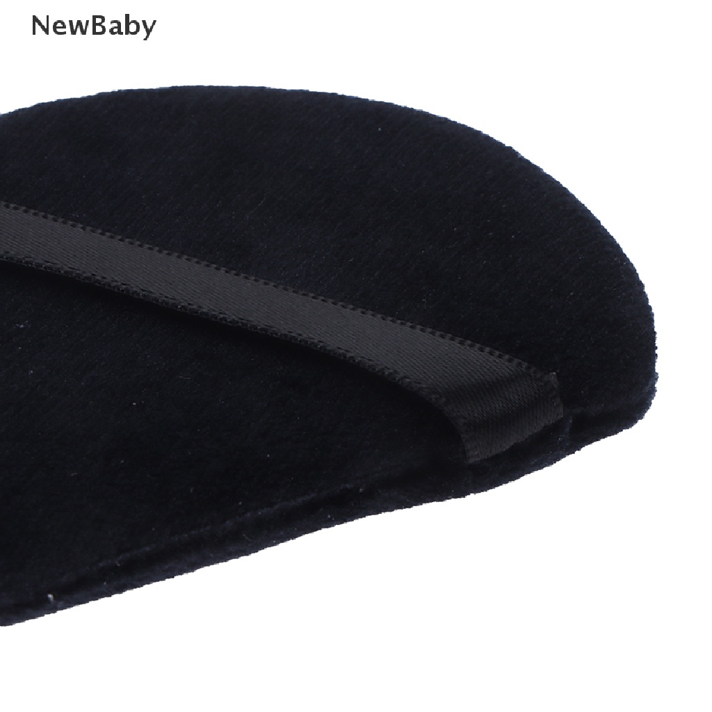 2pcs Spons Puff Velvet Mini Bentuk Segitiga Untuk Kosmetik / MakeUp