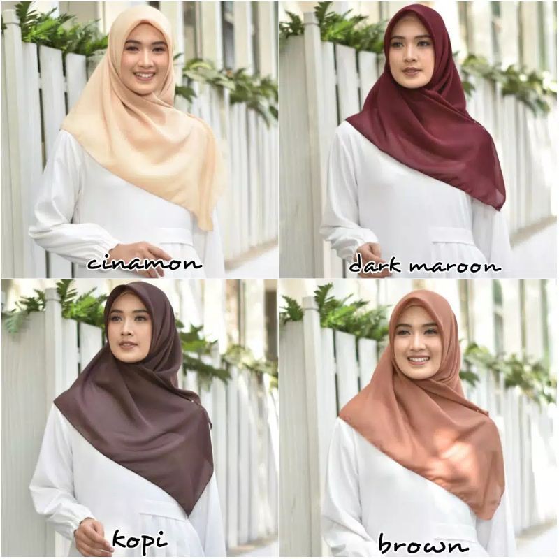 Bella Square Polycotton 40 Warna Hijab Segiempat