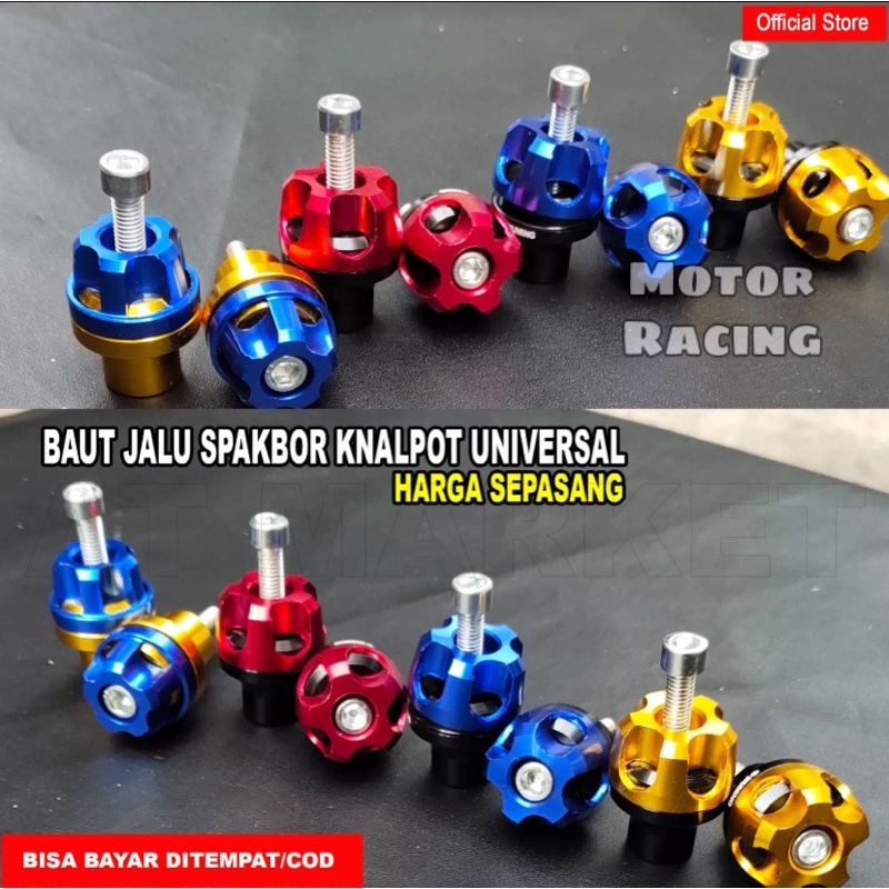 Jalu spakbor jalu knalpot kenalpot harga sepasang universal aerox, nmax, pcx, ninja, dll