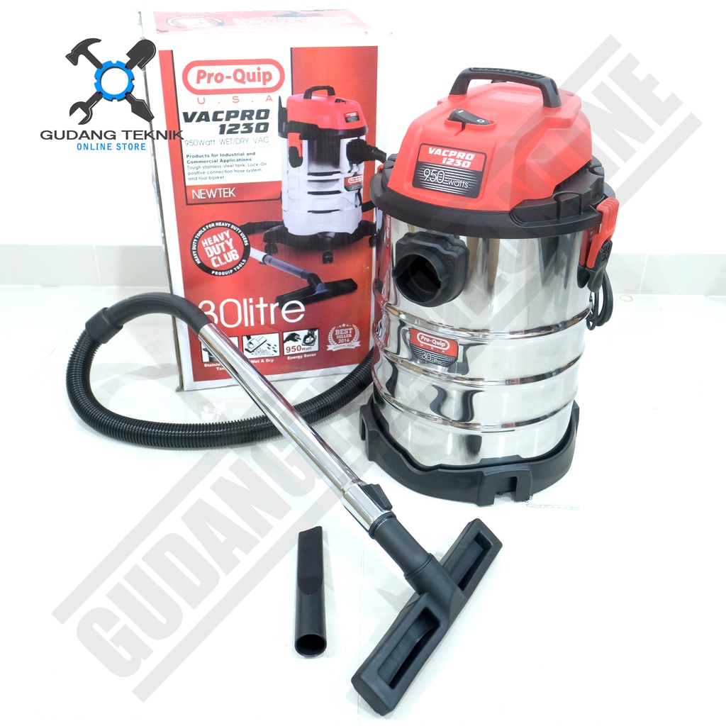 Vacuum Cleaner Wet &amp; Dry PROQUIP 30L 1230 / Mesin Penyedot Debu Basah &amp; Kering VAC PRO 1230