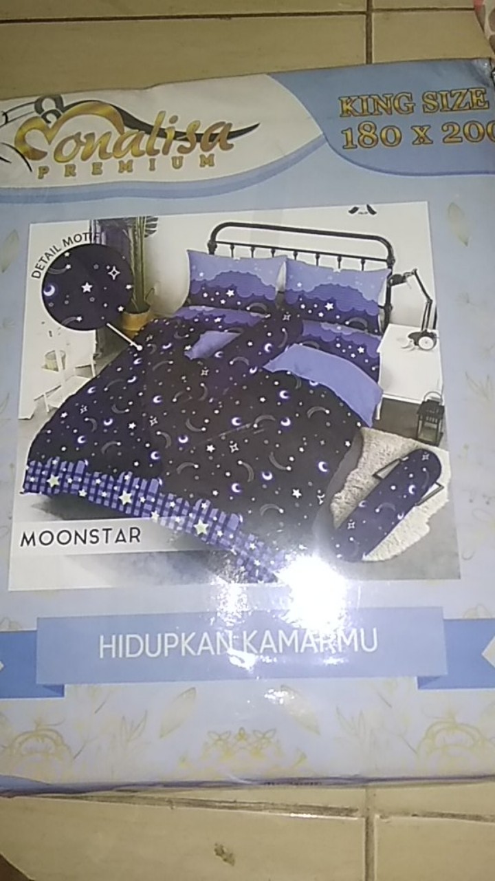 Sprei Monalisa Premium Motif Moonstar