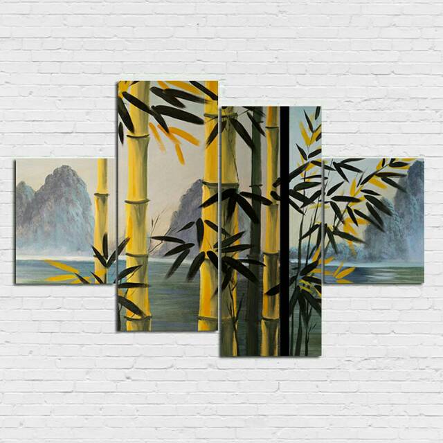 Terpopuler 30 Lukisan Dinding Motif Bambu Rudi Gambar