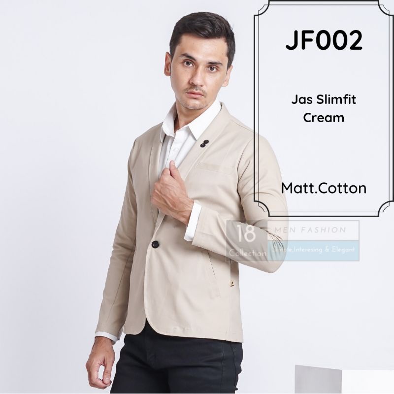 Jas Pria Slim Fit Suit Blazer Formal Cassual