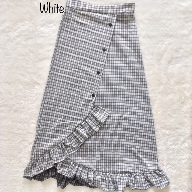 Rok Zara / rok rempel / rok kotak kotak zara / zara skirt / rok big size