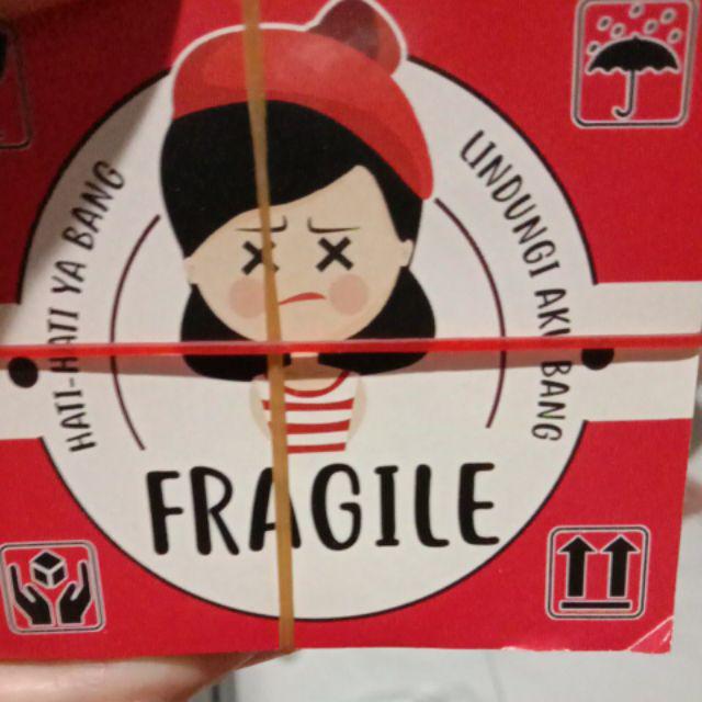 100PCS STIKER FRAGILE LUCU | Shopee Indonesia