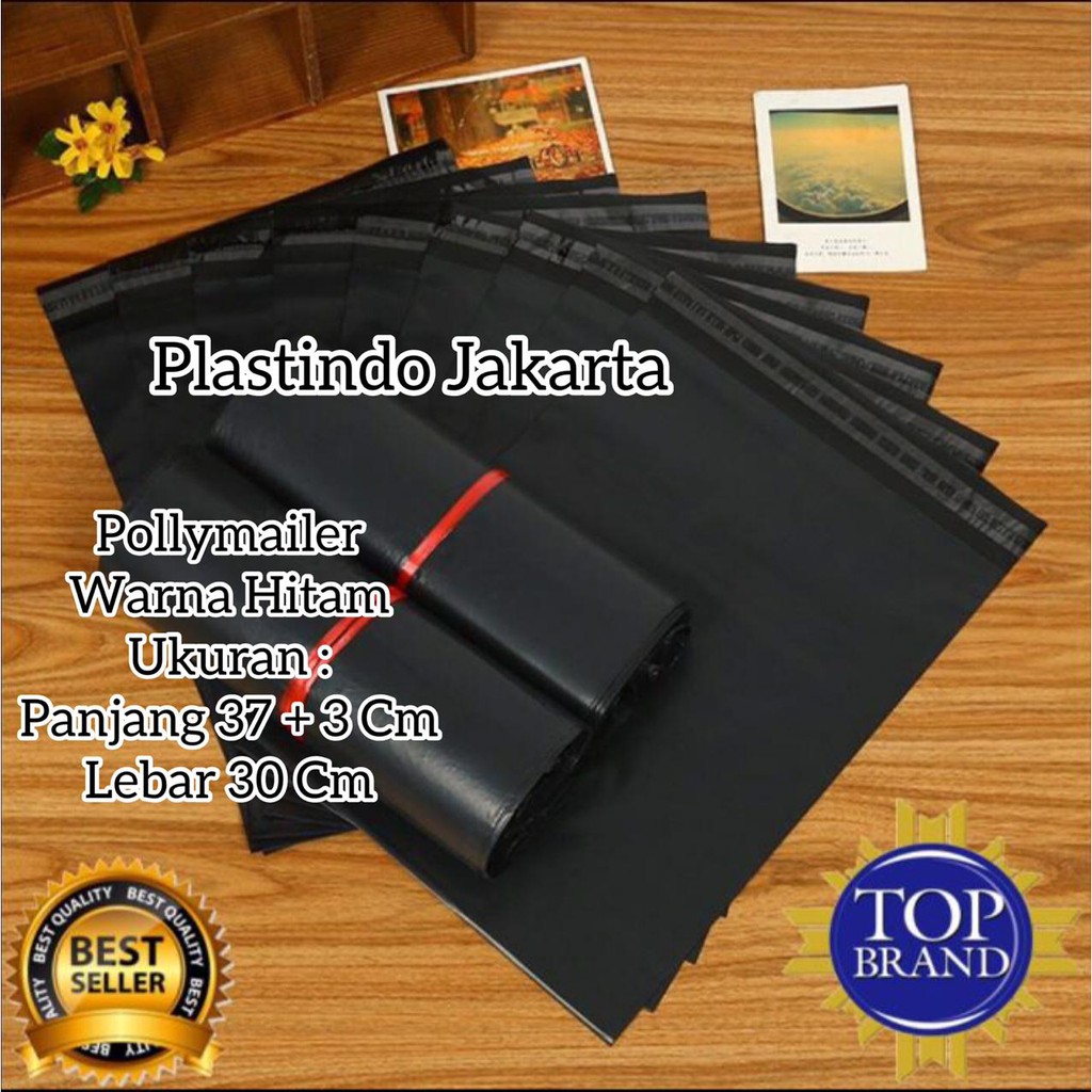 

Plastik Packing Online Polymailer 30x40 Hitam Polimailer Kemasan Amplop [ 100 Lembar ]