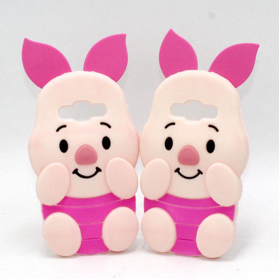 Silicon 3D Piglet For SAMSUNG J2  J5 PRIME J7 PRIME  silikon tebal karakter lucu / case anak anak warna biru / pelindung hp