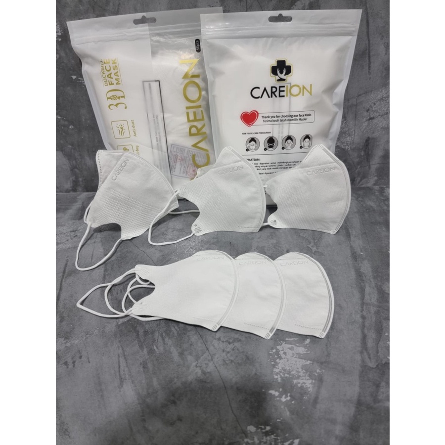 masker ducbill careion embos 3ply dewasa isi 50 pcs