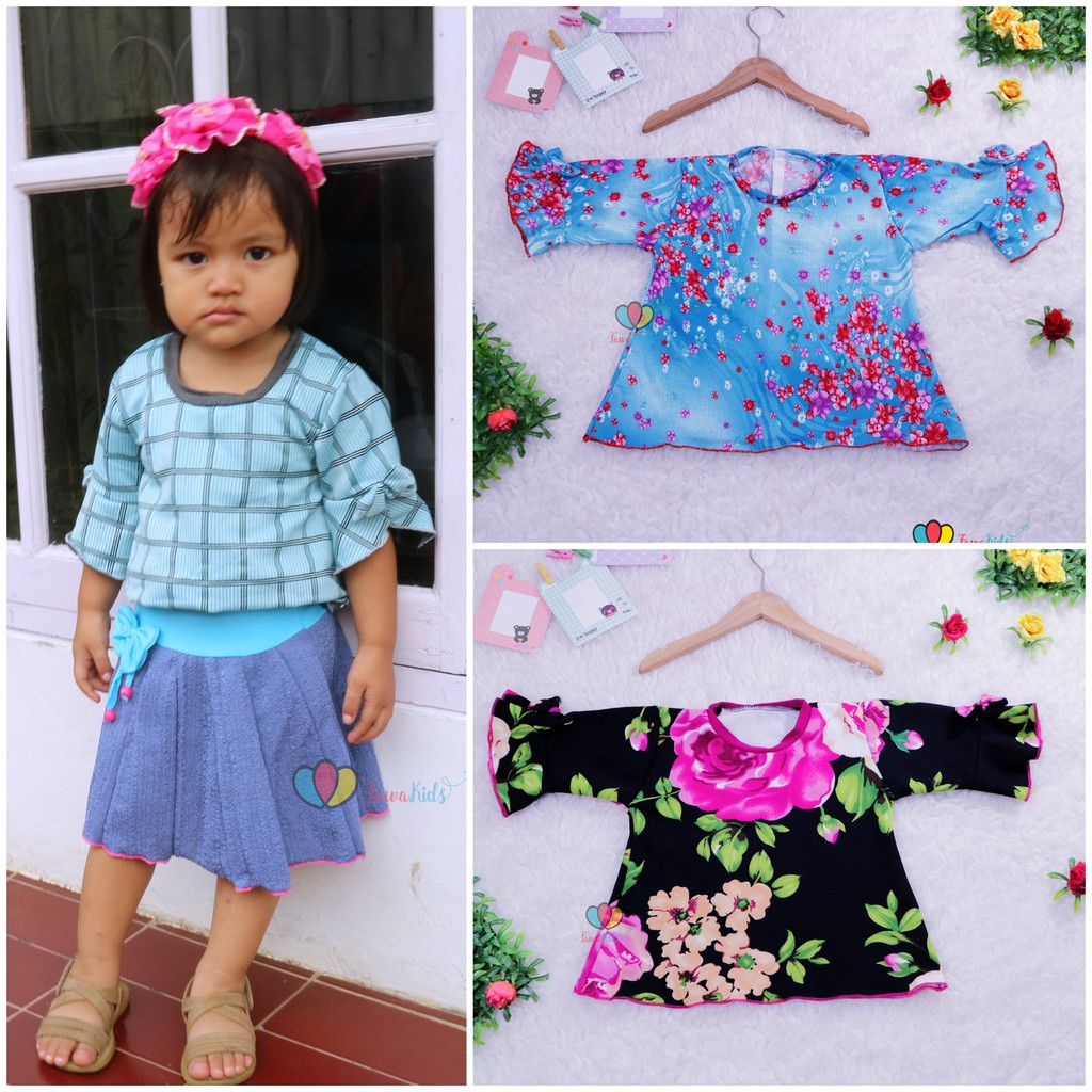 Beli Blouse GISELLA uk 1 2 Tahun Baju  Anak  Perempuan  