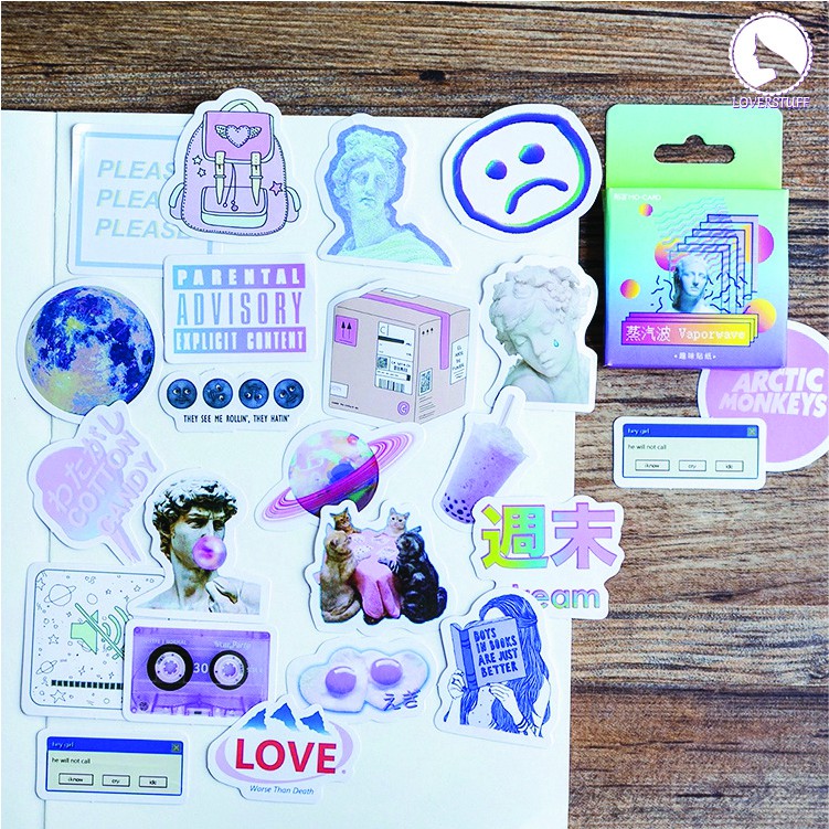 

STICKER DECO DESAIN VINTAGE LUCU-STICKER SCRAPBOOK-DIARY-JOURNAL-BUJO-LOVERSTUFF