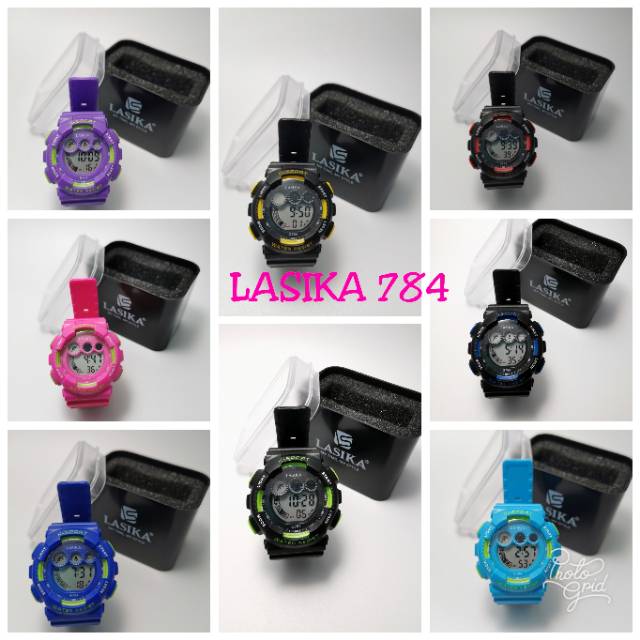 Jam tangan digital Anak Anak dan remaja water Resist Lasika 784