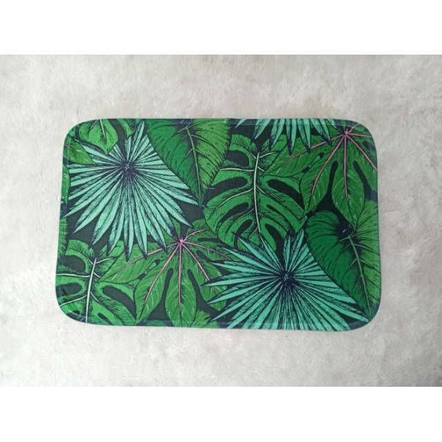 Keset Motif Daun keset anti slip Keset motif tropical