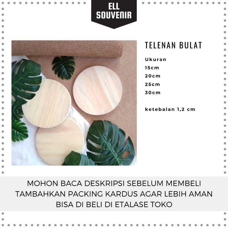 TELENAN BULAT 25CM 20CM 15CM